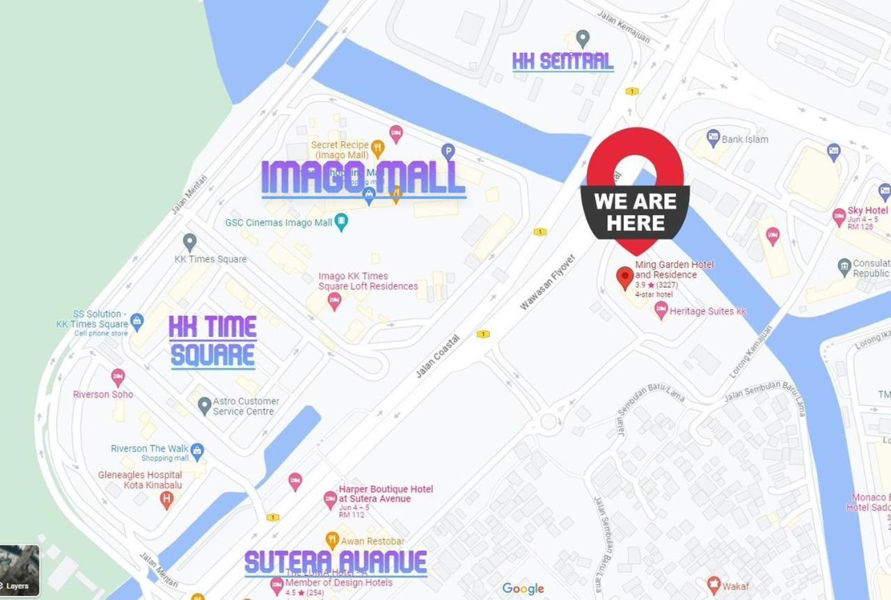 New Homestay !! Heritage Suites Near Imago Mall City Central , Free Highspeed Wifi & Netflix , Kota Kinabalu Dış mekan fotoğraf